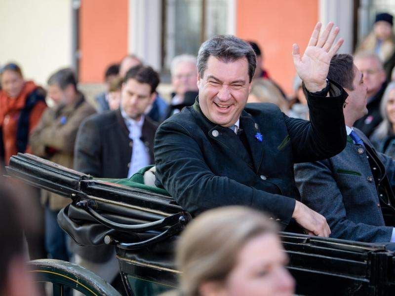 Markus Söder bei Georgi Ritt in Traunstein