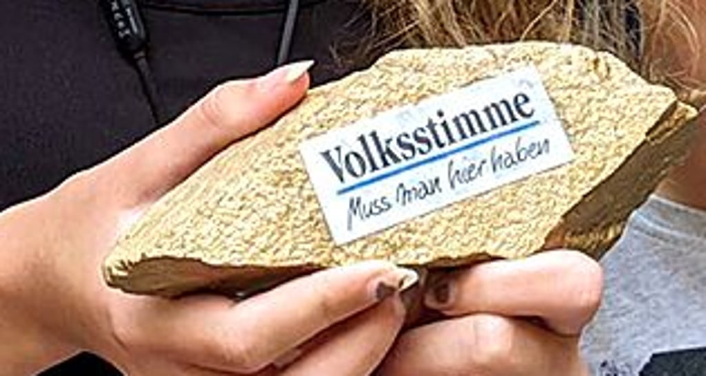 Die goldenen Steine wurden in Tangermünde gefunden.
