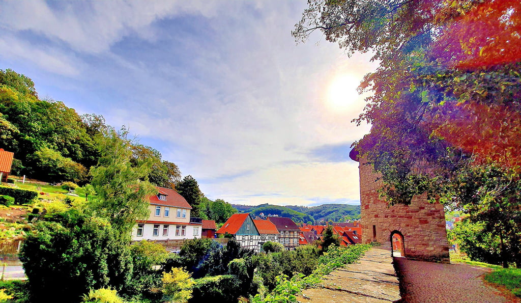 Idylle pur in der kleinen Parkanlage an der Wernigeröder Stadtmauer. Zum Leidwesen der Anwohner lassen einige Unbekannte hier aber ihre Zerstörungswut aus, zerschlagen Lampen und beschmieren das alte Gemäuer.