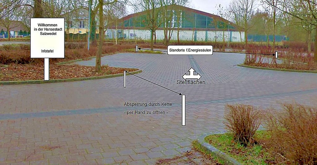 Wohnmobil-Stellflächen auf dem Chüdenwall-Parkplatz, wie Thomas Wnuck (SPD) sie einst vorschlug.