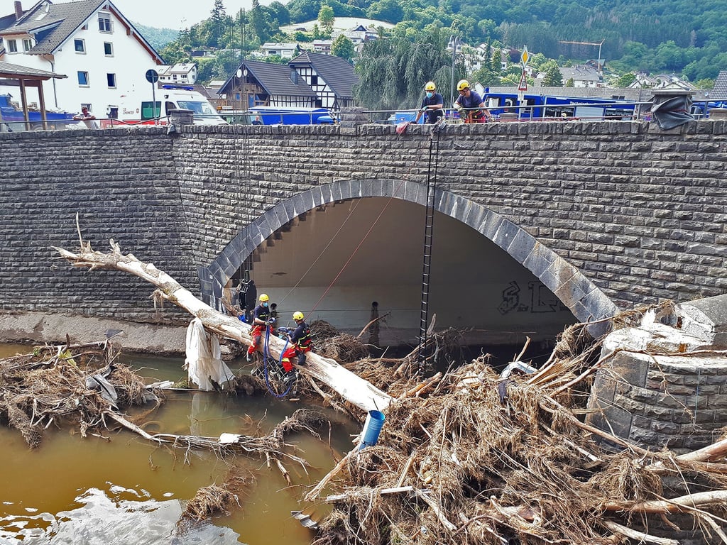 Auch in der Gemeinde Sinzig im Ahrtal hatte das Hochwasser katastrophale Schäden hinterlassen.