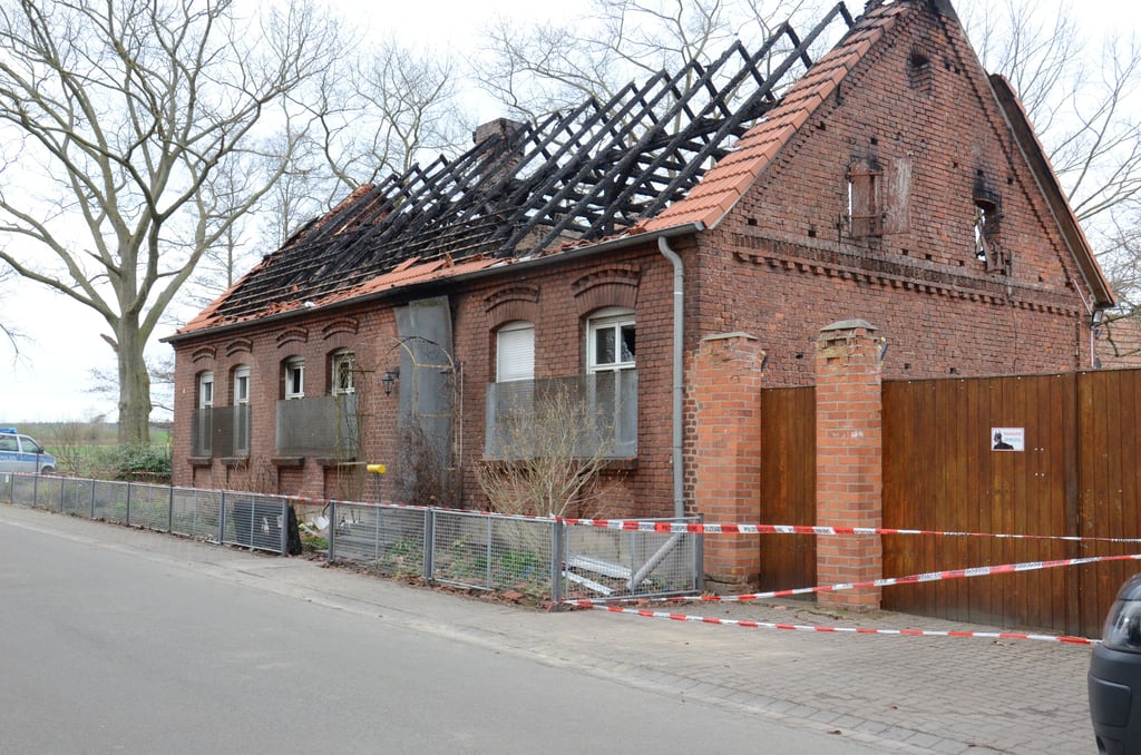 Nach dem Brand des Wohnhaus in Faulenhorst ist nicht mehr bewohnbar.