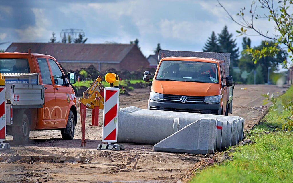 Neue Abläufe werden ebenfalls verbaut.
