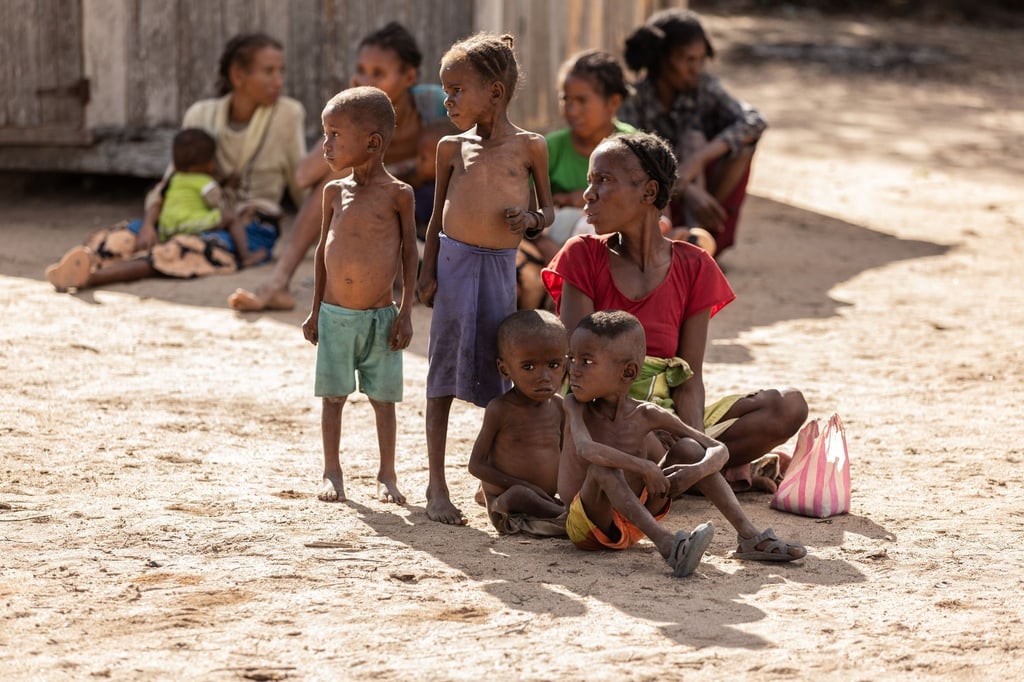 Marisoa und ihre Kinder leiden aufgrund des Nahrungsmangels in Madagaskar an Unterernährung. (Archivbild)
