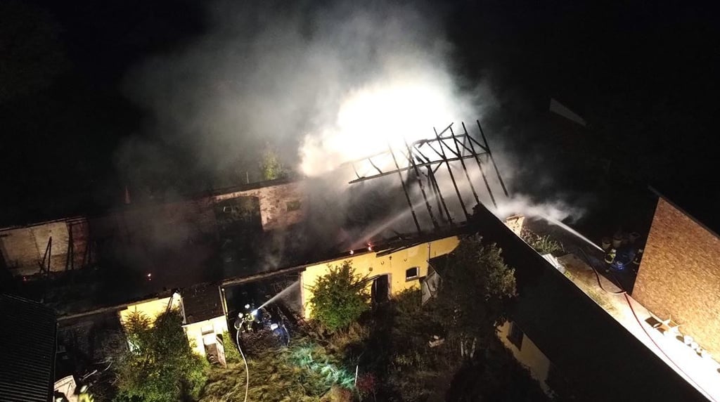 Mehrere Feuerwehren waren im Großeinsatz.