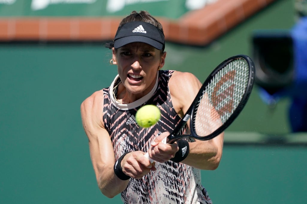 Andrea Petkovic in Aktion.