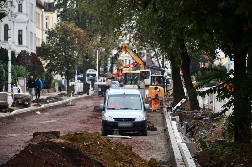 Die Friesenstraße in Magdeburg-Stadtfeld ist seit einem Jahr eine Baustelle.