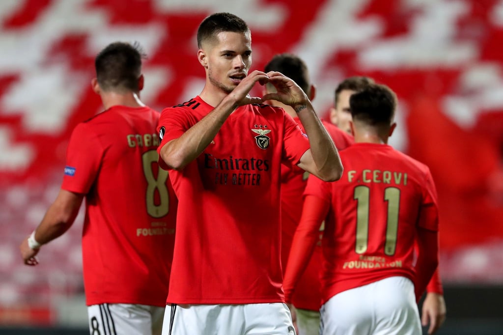 Will wieder ins DFB-Team: Julian Weigl feiert ein Tor für Benfica Lissabon.