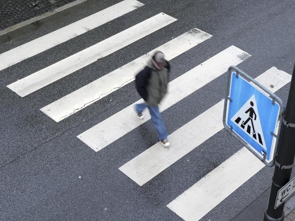 Ein Fußgängerüberweg.