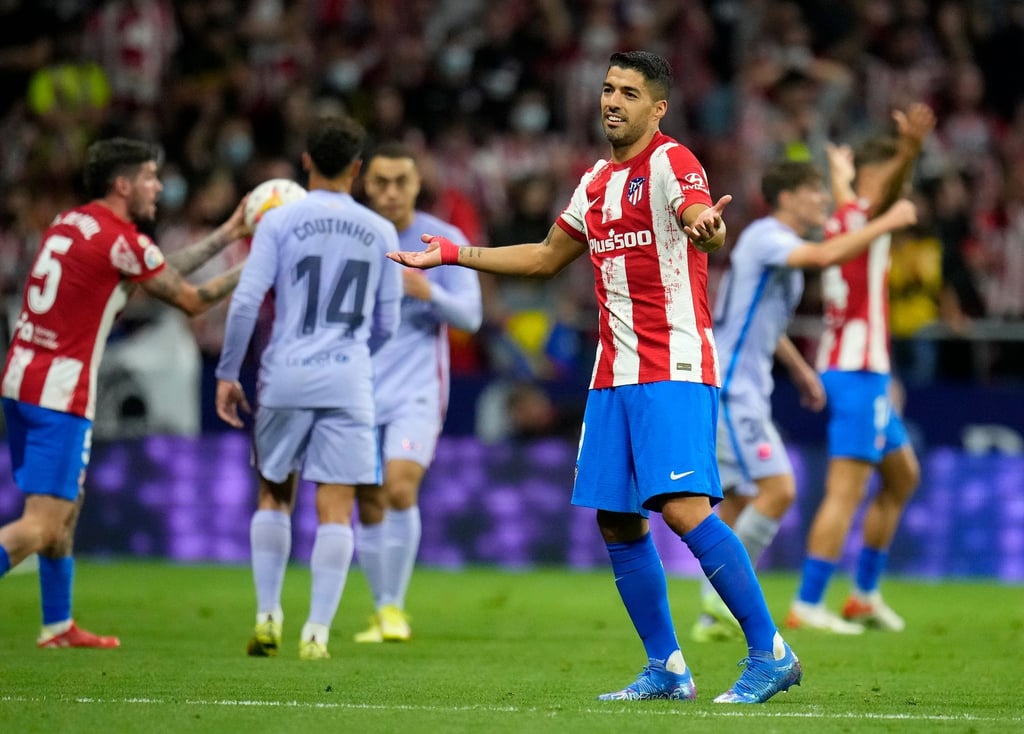 Atlético Madrids Luis Suárez erzielte einen Treffer gegen den FC Barcelona.