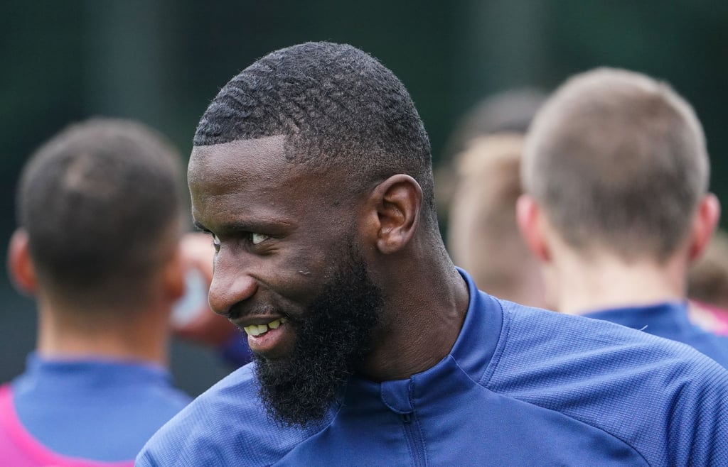 Antonio Rüdiger beim Training mit der Nationalmannschaft.