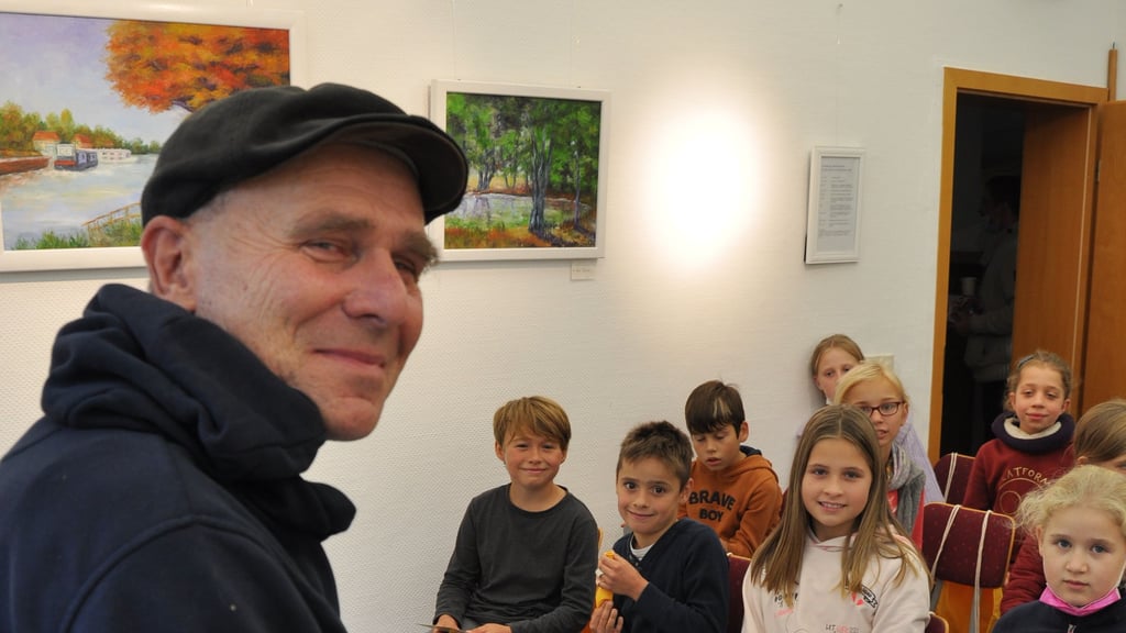 Autor Martin Klein in der Stadt- und Kreisbibliothek Genthin