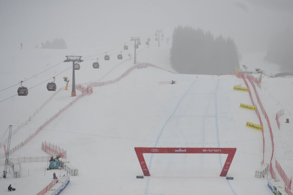 Die Abfahrt der Herren in Saalbach-Hinterglemm ist aufgrund schlechten Wetters abgebrochen worden.