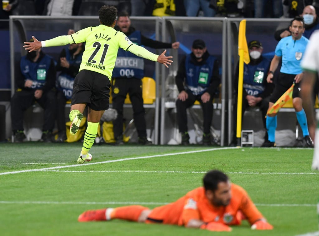 Donyell Malen bescherte Borussia Dortmund den Sieg gegen Sporting Lissabon.