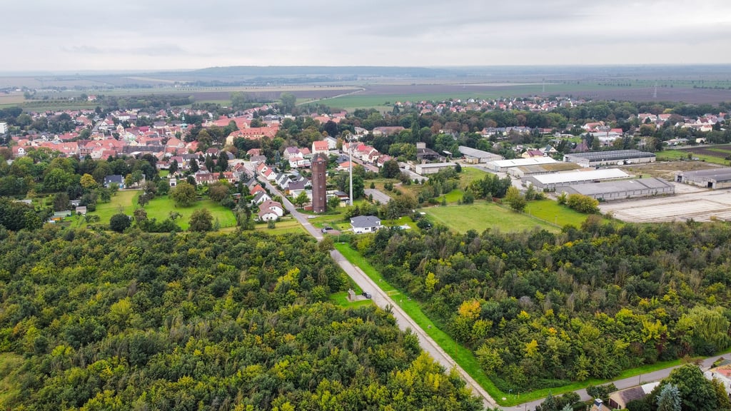 In diesem Gebiet in Bad Lauchstädt könnte die neue Therme entstehen.