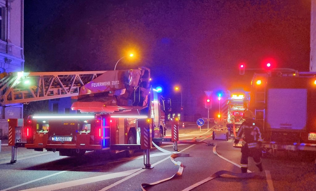 Auch in der Geschwister-Scholl-Straße in Zeitz brannte es Anfang August in einem leerstehenden Gebäude.