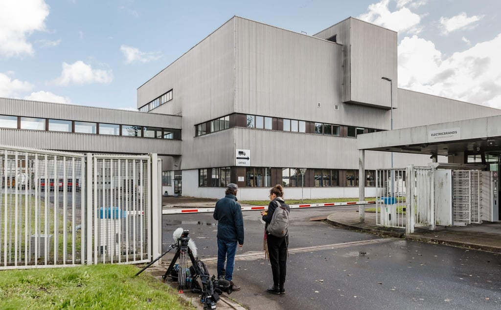 Das Gebäude in einem Gewerbegebiet, in dem das Landgericht Itzehoe eine Außenstelle eingerichtet hat, um dort den Prozeß gegen eine 96 Jahre alte Angeklagte zu führen.
