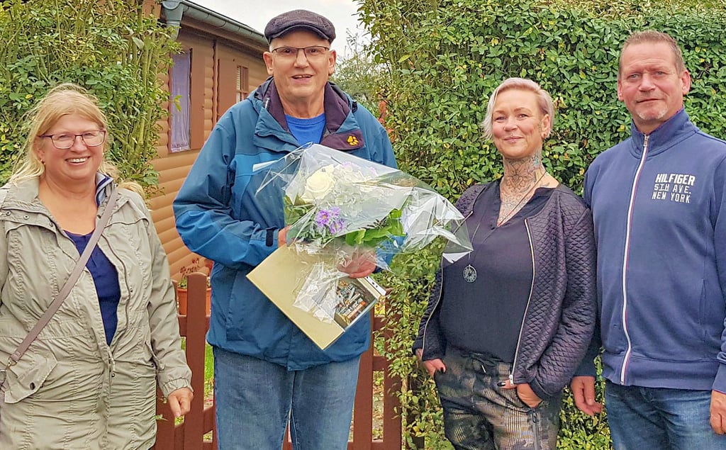 Petra Dazert (von links), Bernd Delank, Jenny König und Thomas Grunwald sind Kleingärtner aus Leidenschaft.