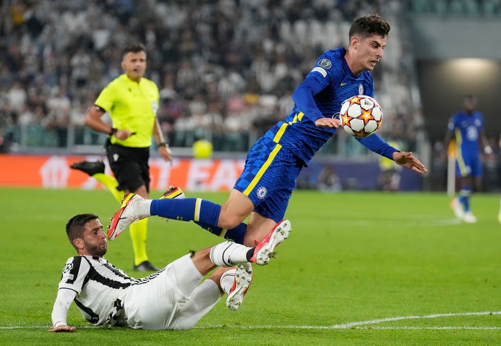 Konnte mit Chelsea bei Juve nichts holen: Kai Havertz (l).