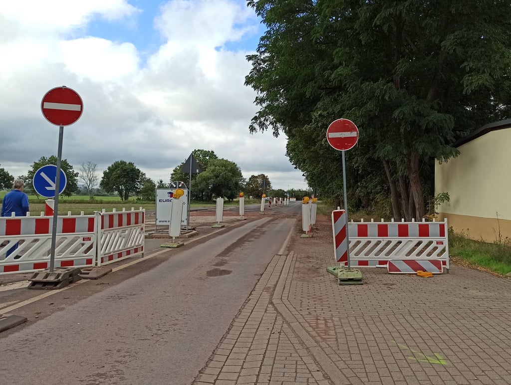 Hier ist eigentlich Schluss auf der Landesstraße 52 in Lostau. Doch die Schilder werden zunehmend ignoriert.