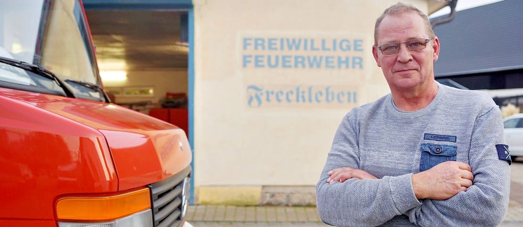 Karl-Heinz Leidenroth war 19 Jahre Ortswehrleiter in Freckleben. Er hat sein Amt nun abgegeben.