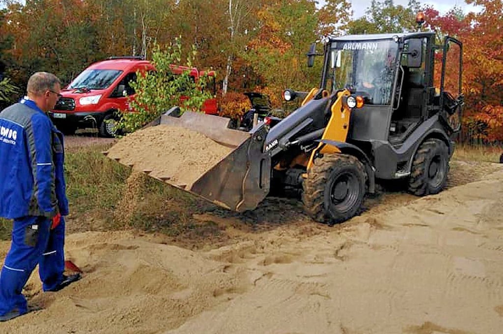 90 Tonnen Sand aus Greppin bekamen ein neues Einsatzgebiet.