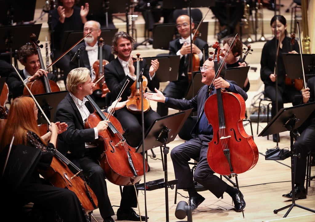 Der Cellist Yo-Yo Ma (vorne, r) erhält den Kunstpreis Praemium Imperiale.