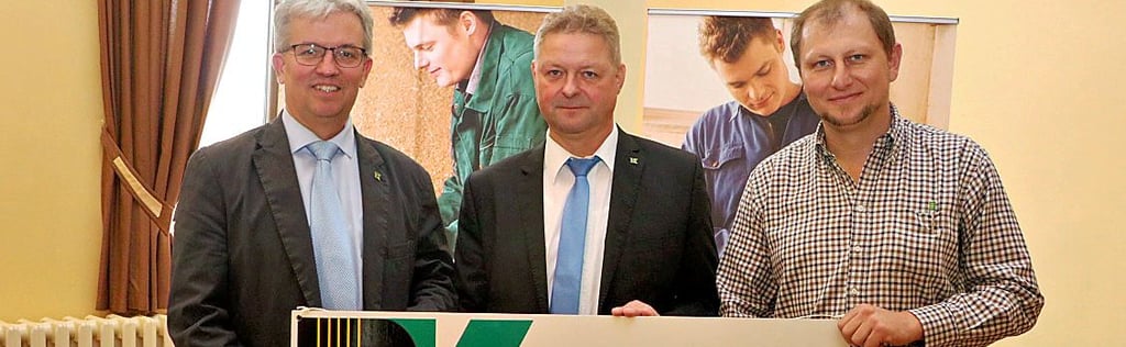 Das Führungstrio im Bauernverband: Vorsitzender ist Ralf Donath (M.), Stellvertreter sind Maik Bilke (li.) und Andreas Petzold.