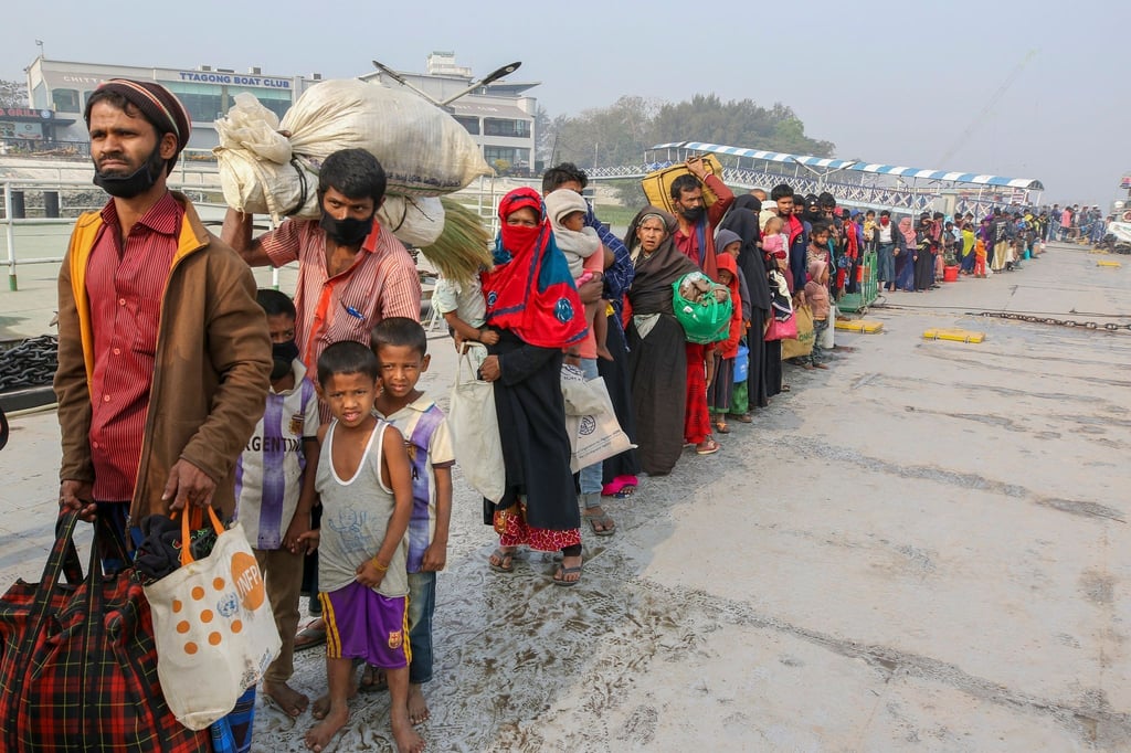 Rohingya-Flüchtlinge in Bangladesch.