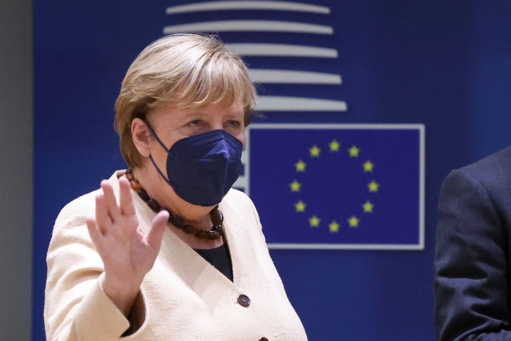 Bundeskanzlerin Angela Merkel (CDU) bei der Ankunft zu ihrem womöglich letzten EU-Gipfel.