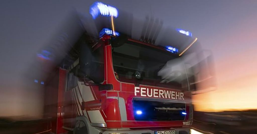 Eine Feuerwehr im Einsatz.