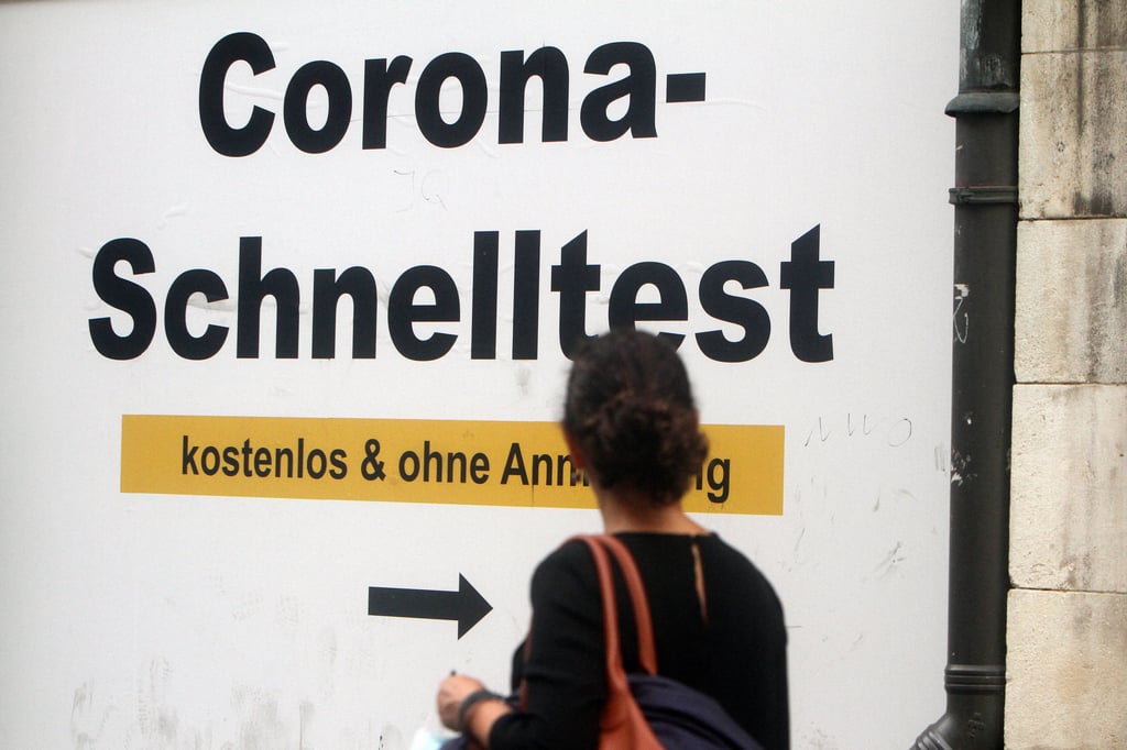 Ein Corona-Schnelltestzentrum.
