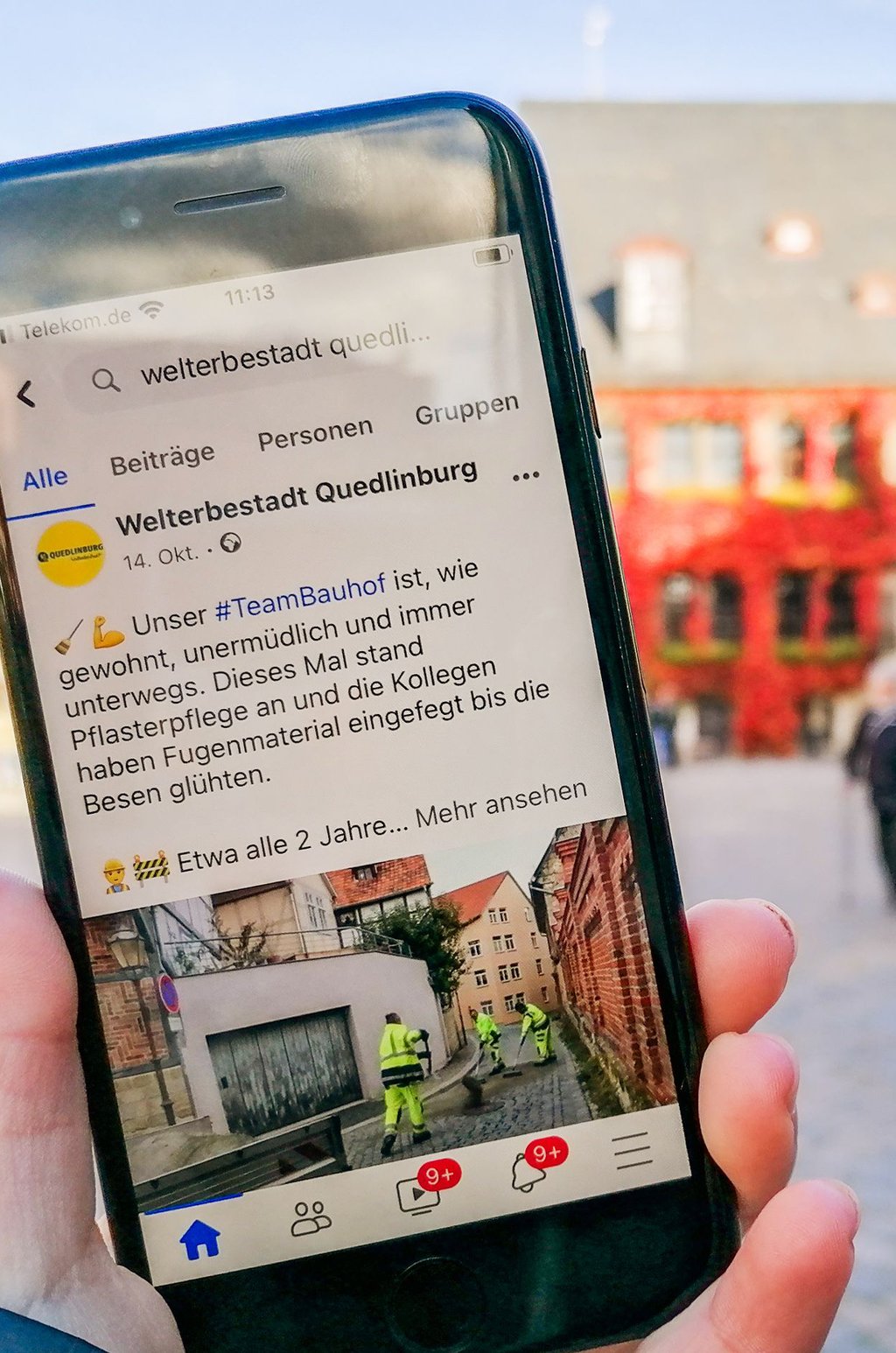Die Verwaltung der Stadt Quedlinburg nutzt Facebook, um Informationen mit ihren Bürgern zu teilen.