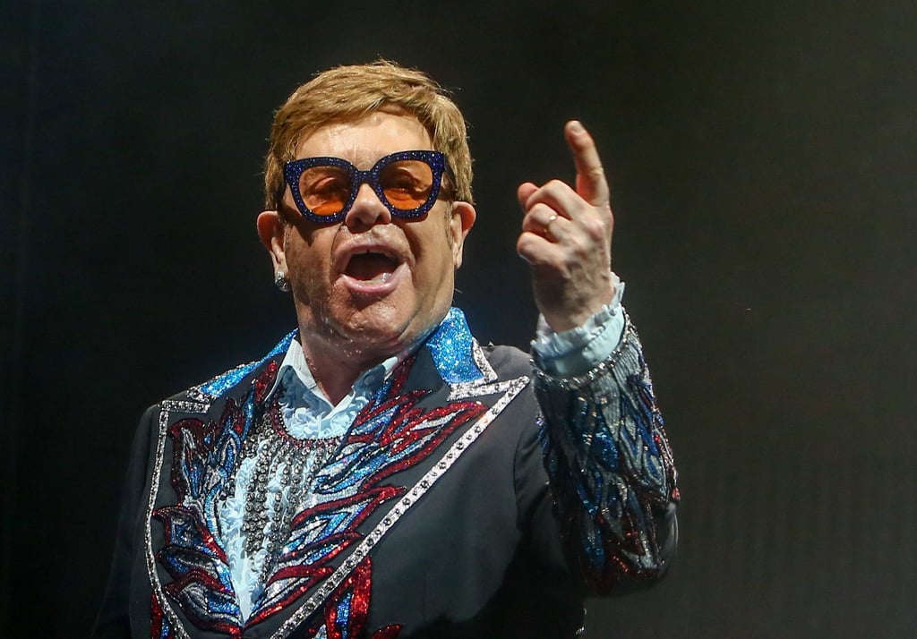 Elton John bei einem Konzert in Madrid 2019.