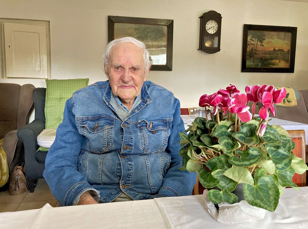 Gerhard Frenkel aus Zöschen feierte am Freitag seinen 104. Geburtstag.