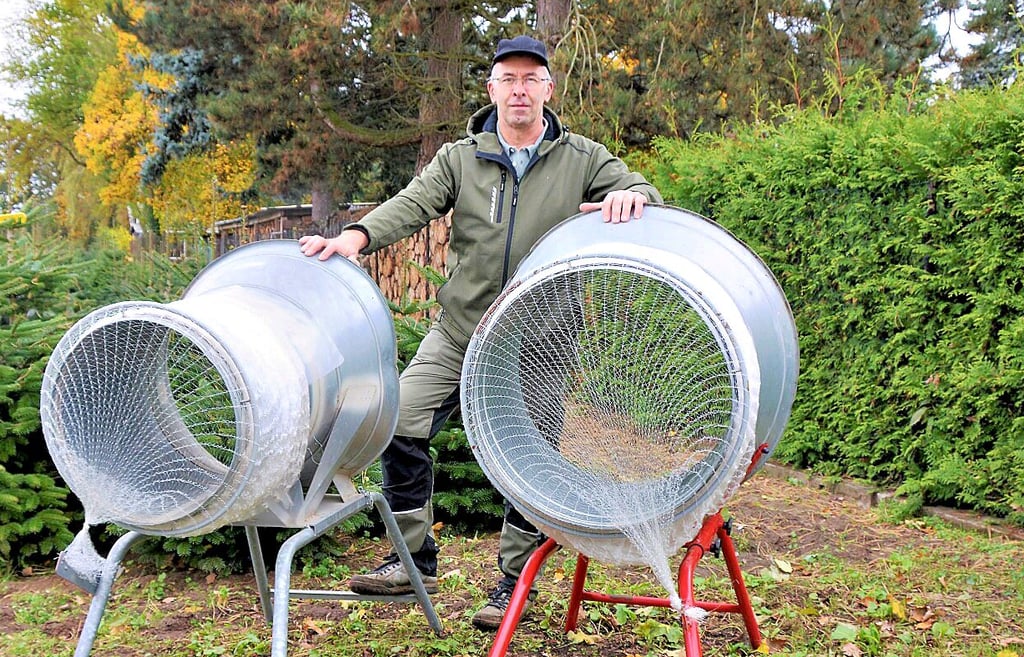 Ralf Kabus freut sich auf Kundenansturm in der Baumschule Jeber-Bergfrieden.