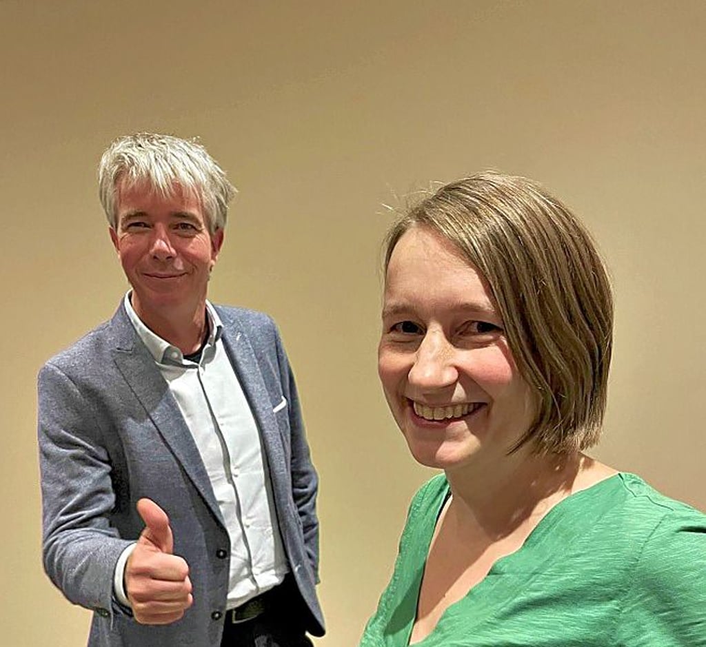 Grüne Doppelspitze: Anna Böhnhardt und Ralf-Peter Weber