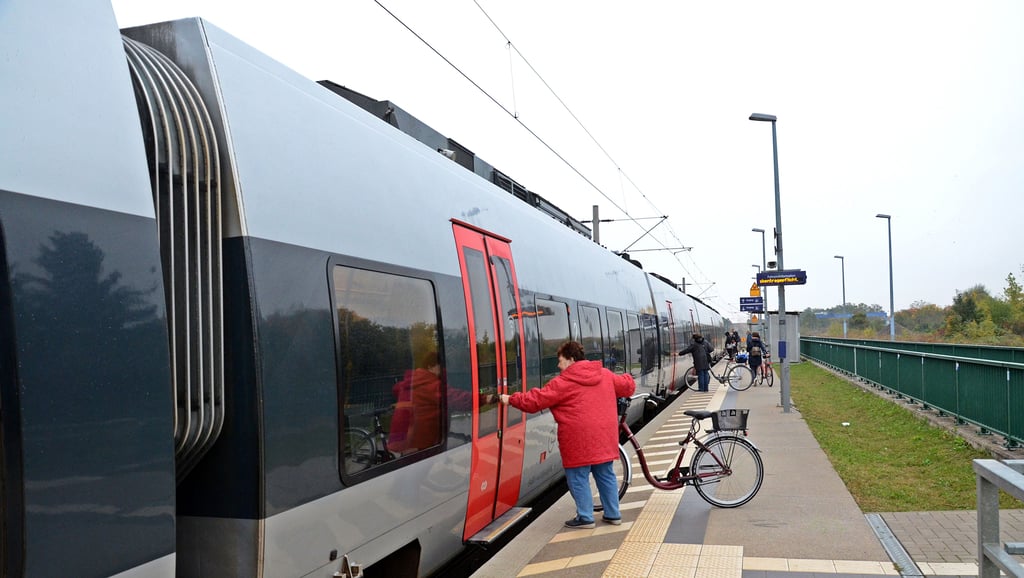 Zerbst Bahnhof Bahnsteig 2 Richtung Leipzig