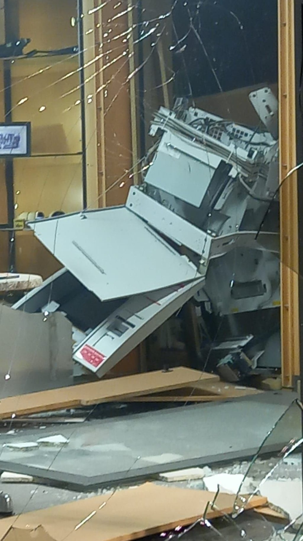 Gesprengter Geldautomat in Lützen.