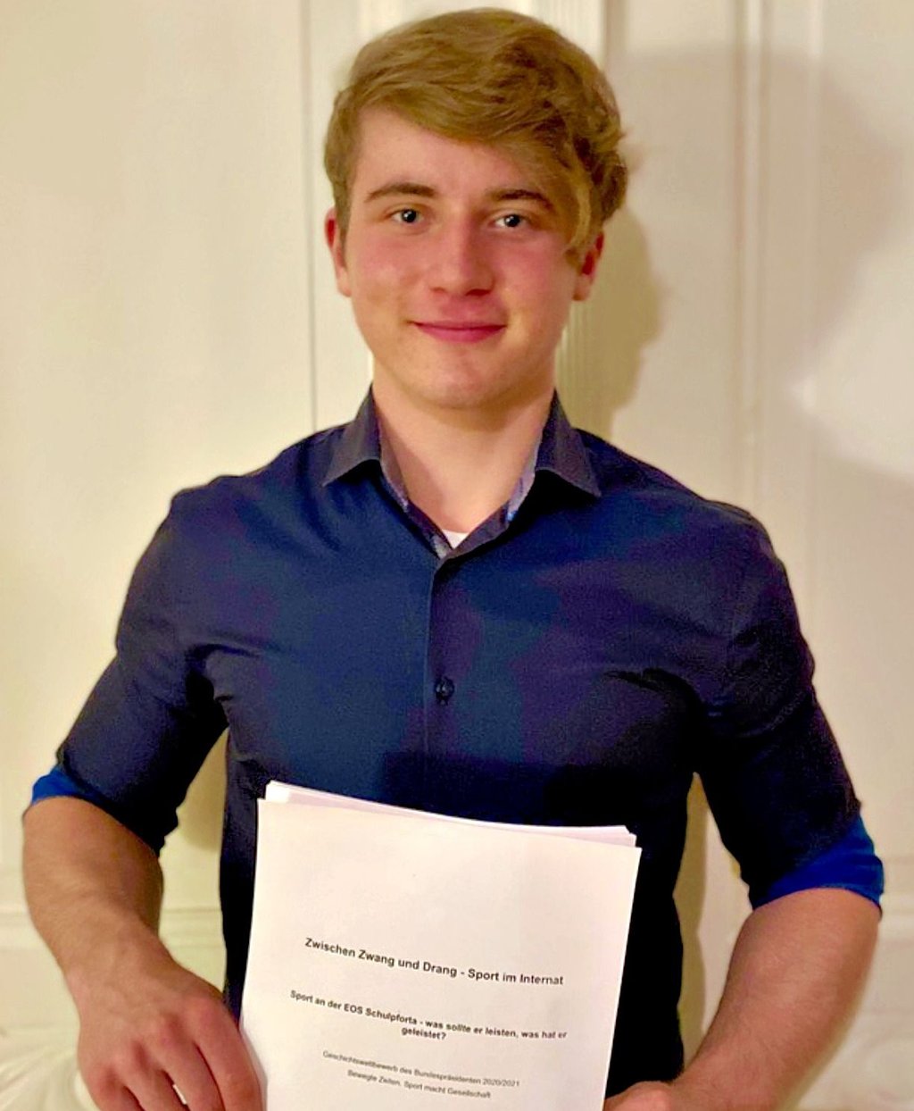 Frithjof Thöns, ehemaliger Schüler der Landesschule Pforta, ist Landessieger im Geschichtswettbewerb geworden.