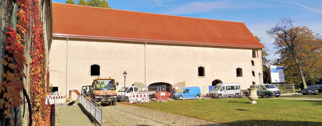 Die Kulturscheune in Hessen nimmt immer mehr Gestalt an. Bis zum Tag des offenen Denkmals 2022 sollen die Arbeiten komplett abgeschlossen sein.