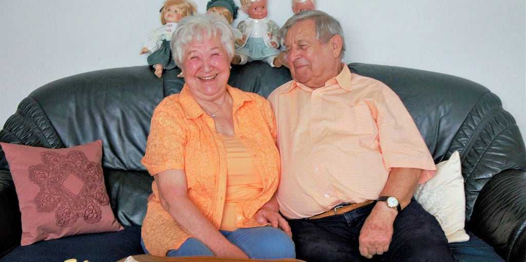 Auch nach 60 Ehejahren sind Karin und Ernst Wiesner gemeinsam glücklich. Ihr Geheimnis: gegenseitige Rücksichtnahme.