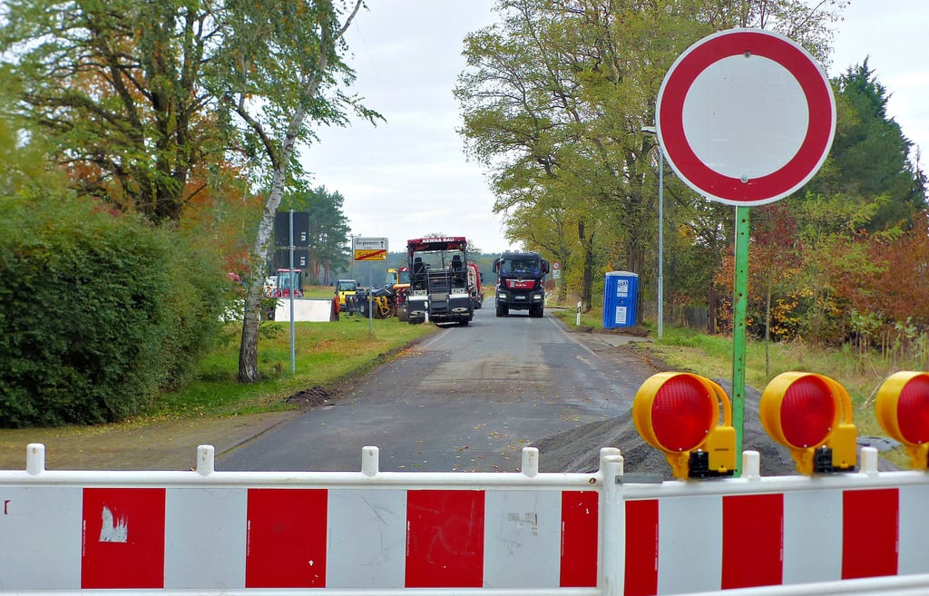Am Ortsausgang von Schlaitz in Richtung Burgkemnitz ist für Autoahrer endgültig Schluss.