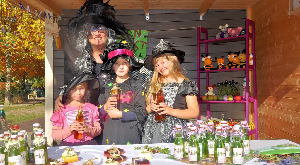 Die Kita Rappelkiste Etgersleben feiert Halloween.