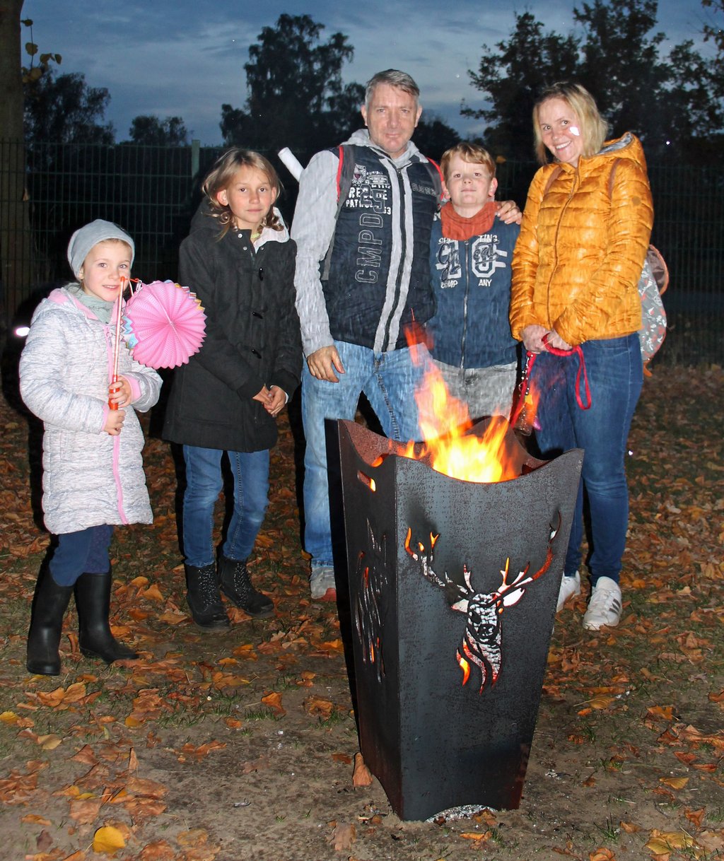 Familie Hellwig aus Magdeburg ist regelmäßig und gern im Wildpark Weißewarte.