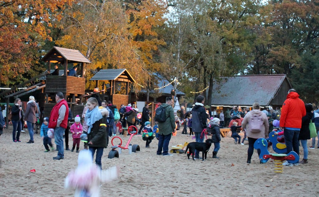 Auch der Abenteuerspielplatz des Wildparkes ist immer sehr beliebt.