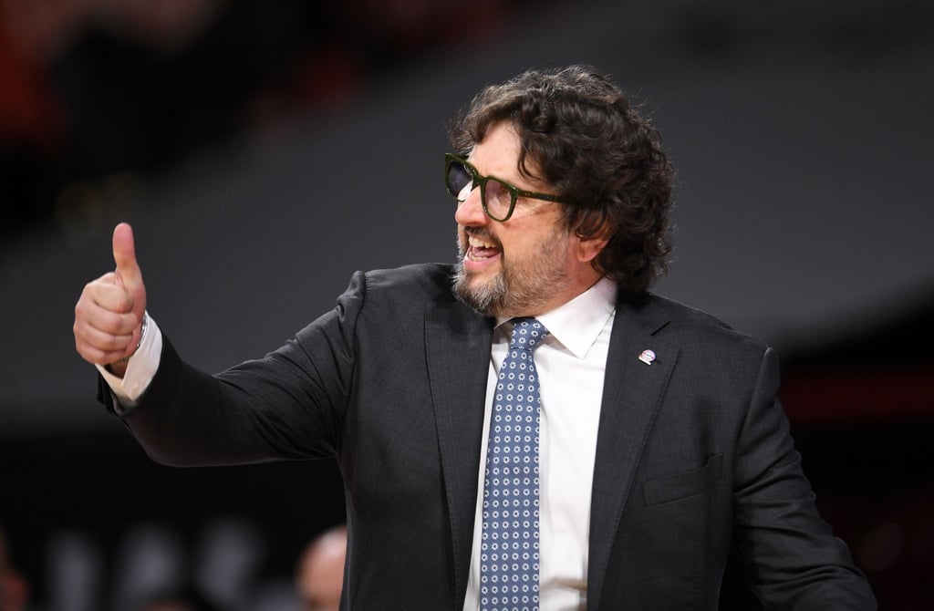 Tippt bei der Meisterschaft auf Alba Berlin: Andrea Trinchieri, Trainer vom FC Bayern München.
