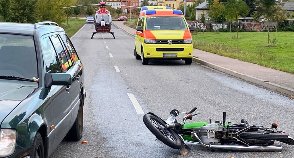 Der Unfall passierte auf der Glumestraße am Schulgartenweg in Eisleben.