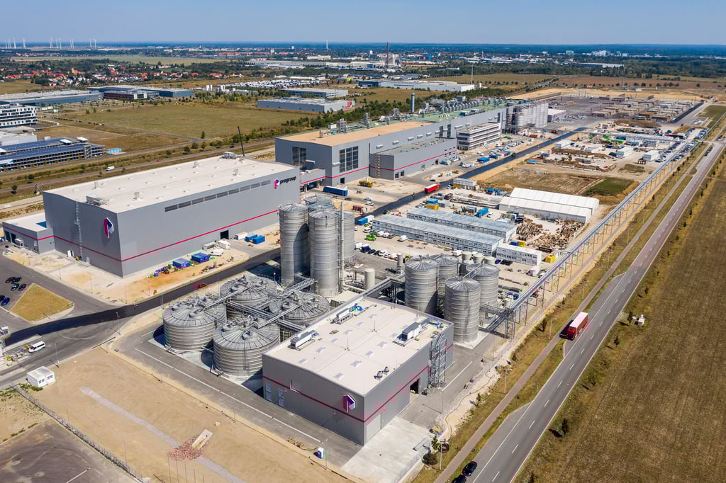 Die Papierfabrik zum Zeitpunkt der Inbetriebnahme im August 2020: Progroup will nun noch ein Kraftwerk errichten.