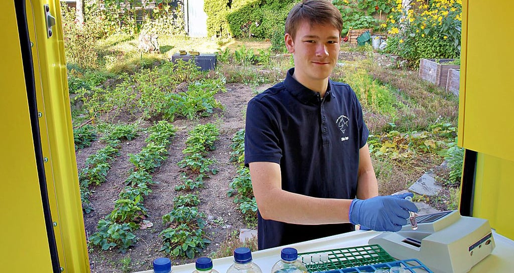 Brunnenwasser wird untersucht
